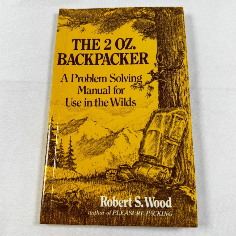 The 2 Oz Backpacker RS Wood Wilderness Survival Manual 1982 6.5x4 in. Camping